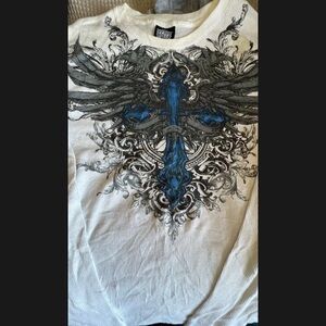 MMA Elite Mens Thermal Long Sleeve Shirt Y2K Affliction Style Size XL